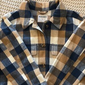 Old Navy Checkered Flannel Jacket